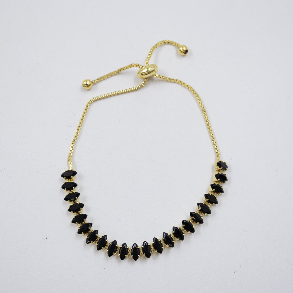 Pulseras Doradas con Piedras M9 Oro Laminado