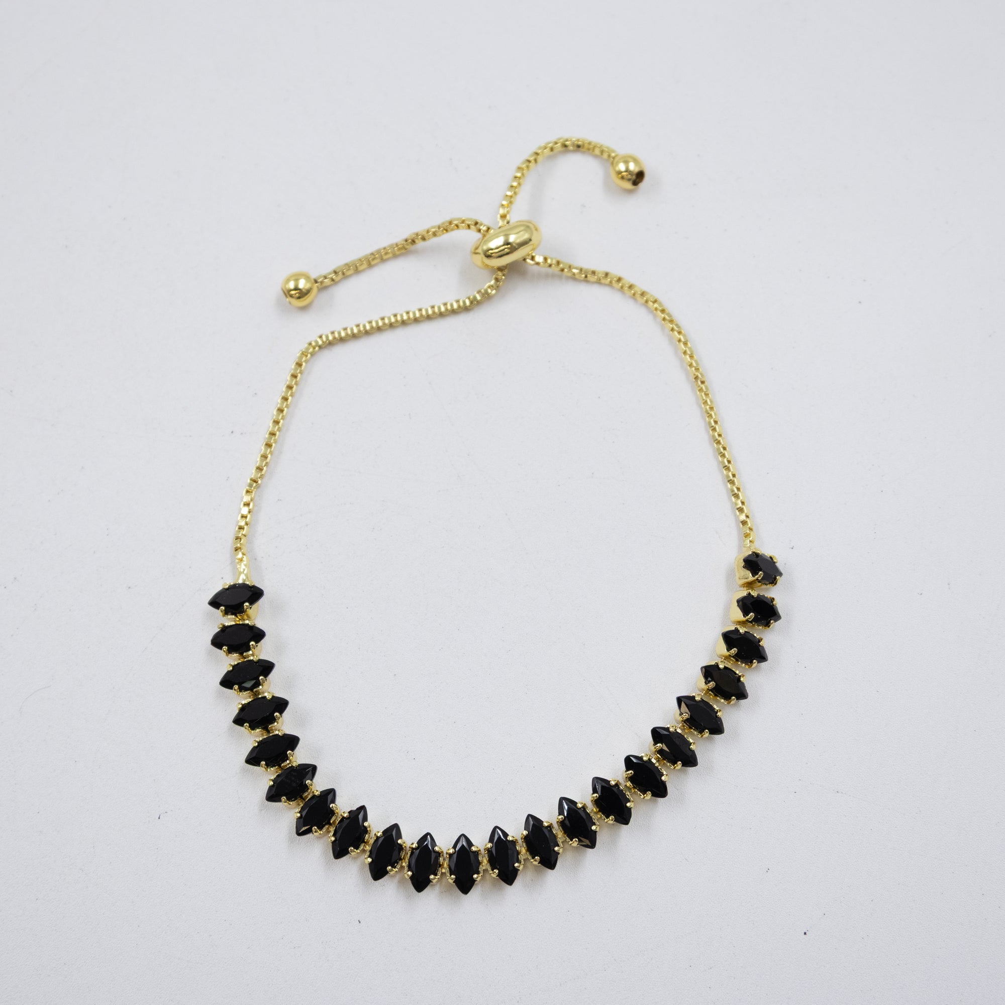 Pulseras Doradas con Piedras M9 Oro Laminado