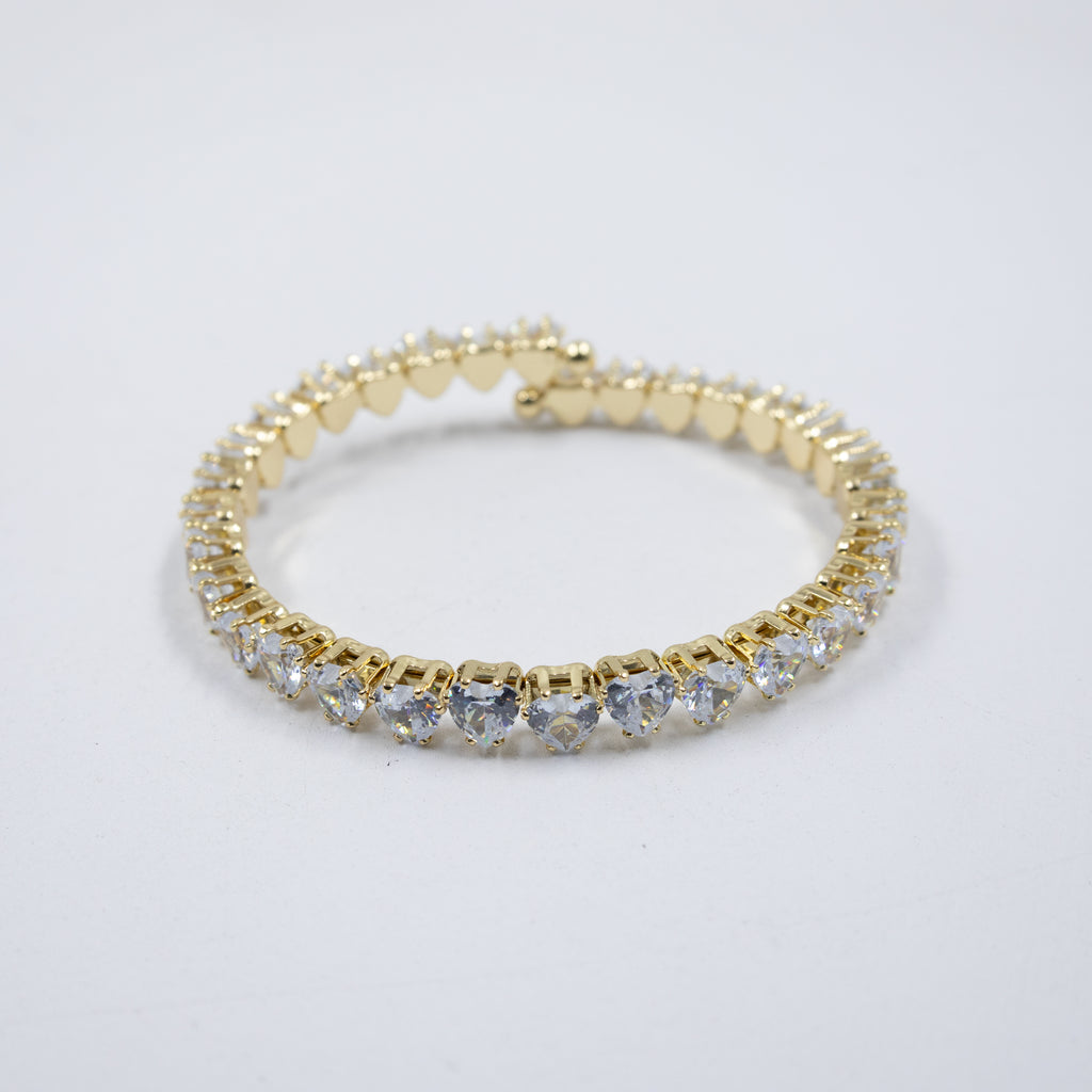 Pulseras Doradas con Piedras M4 Oro Laminado