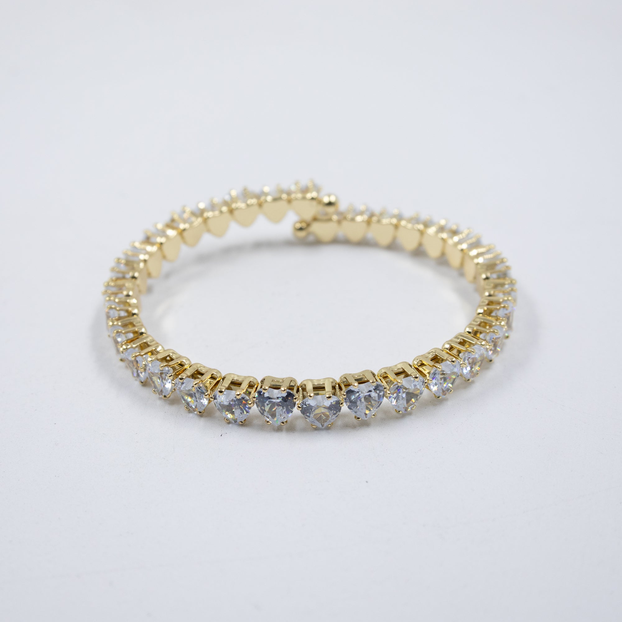 Pulseras Doradas con Piedras M4 Oro Laminado