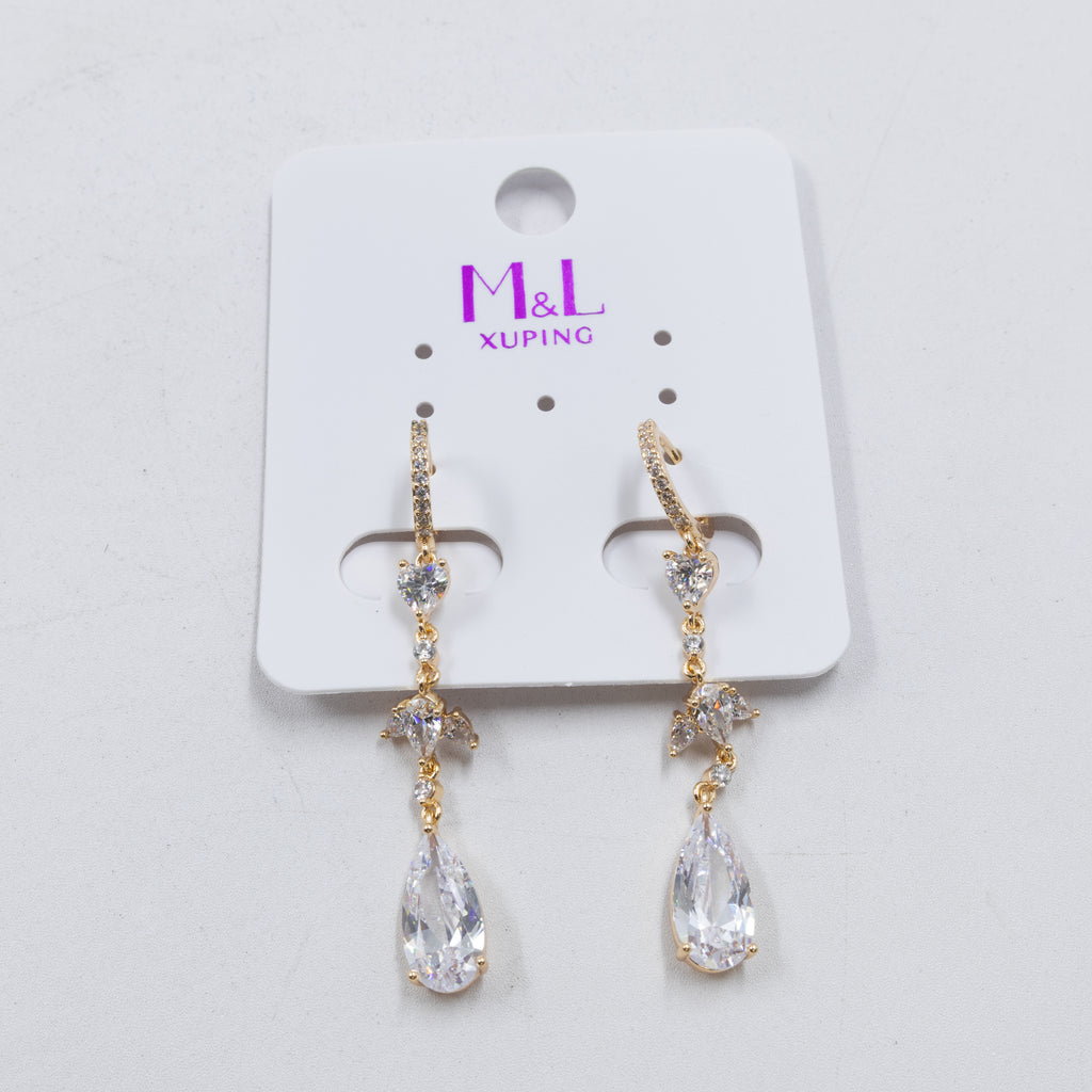 Aretes Dorados Xuping de Aro M13 Oro Laminado