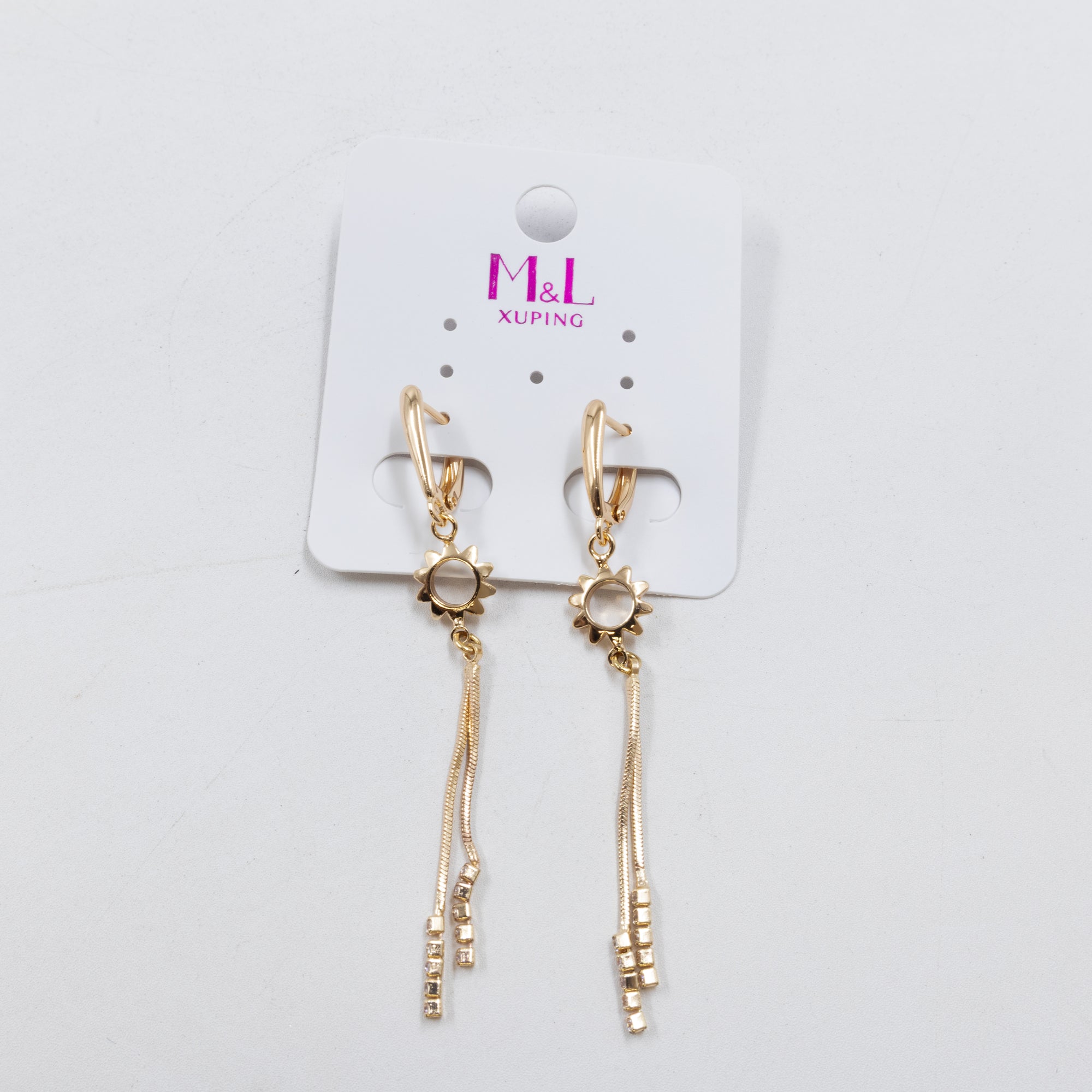 Aretes Dorados Xuping de Aro M5 Oro Laminado