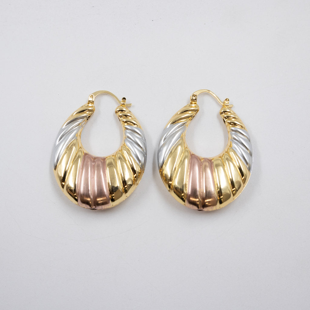 Aretes Oro Florentino M1 Oro Laminado