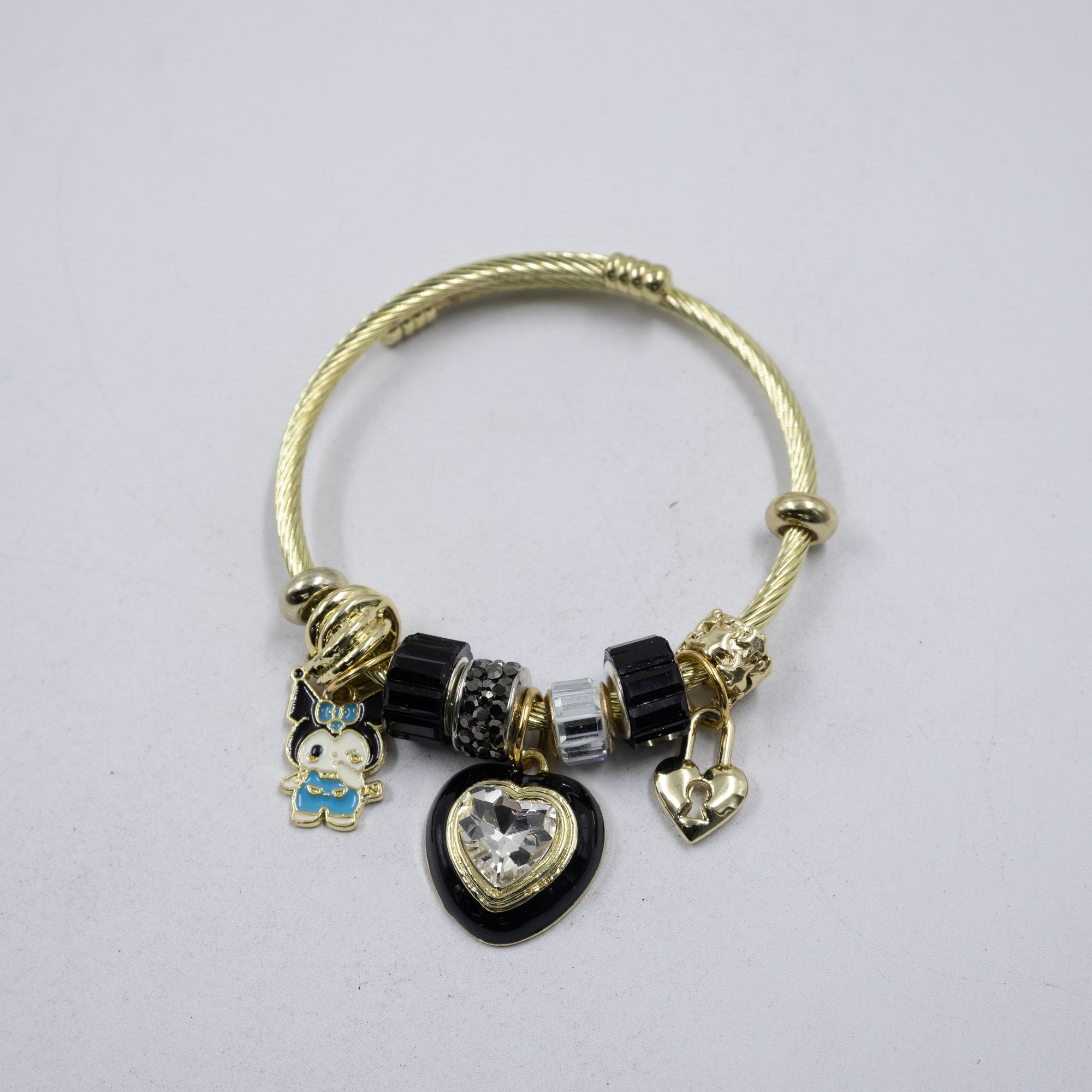 Pulsera tipo Pandora M12 Oro Laminado