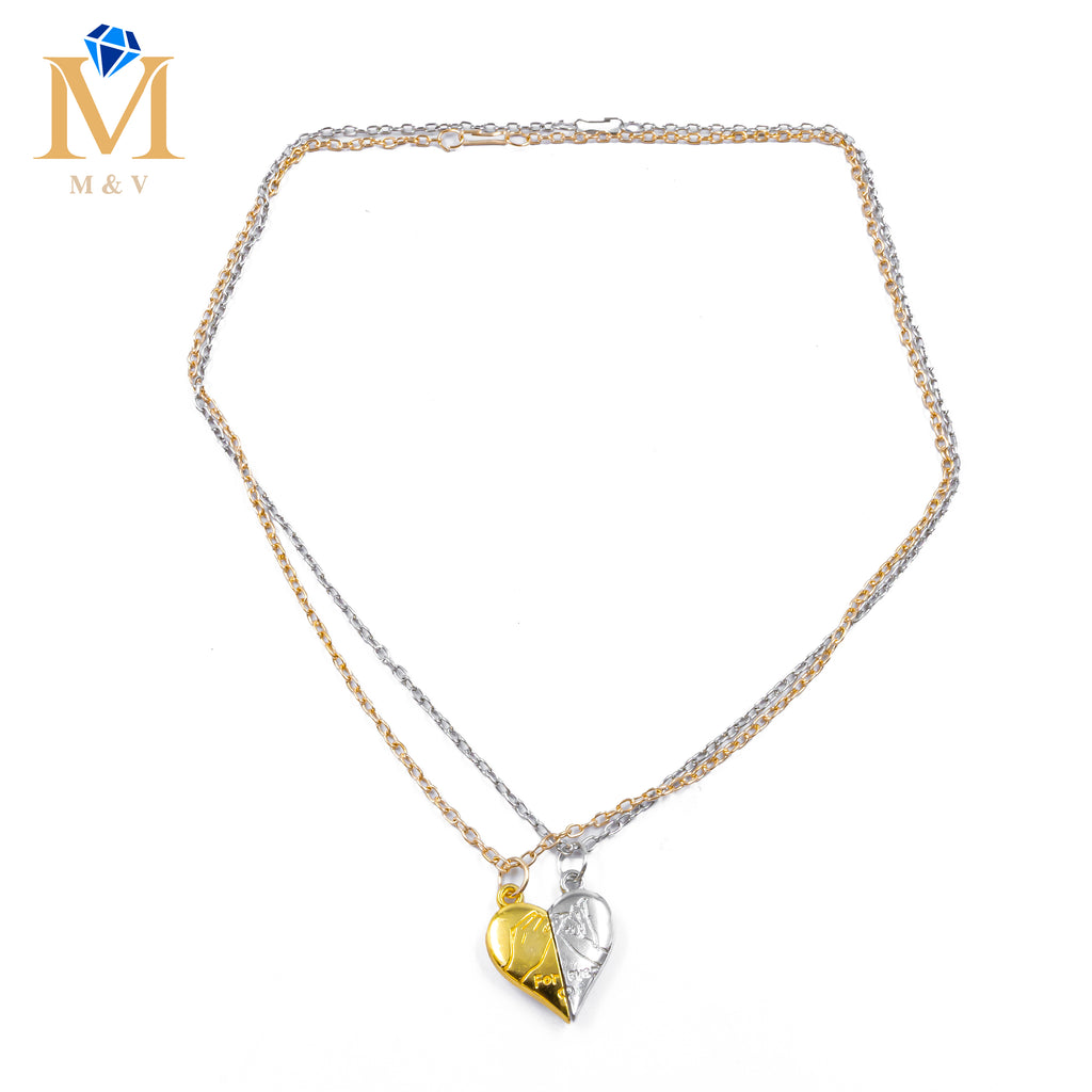 Collares en Pareja de corazón M4 Acero Inoxidable