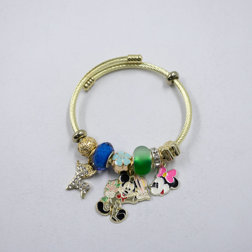 Pulsera tipo Pandora M9 Oro Laminado