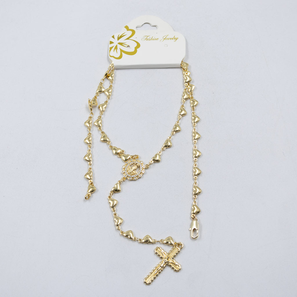 Collar Dorado Religioso M3 Oro Laminado