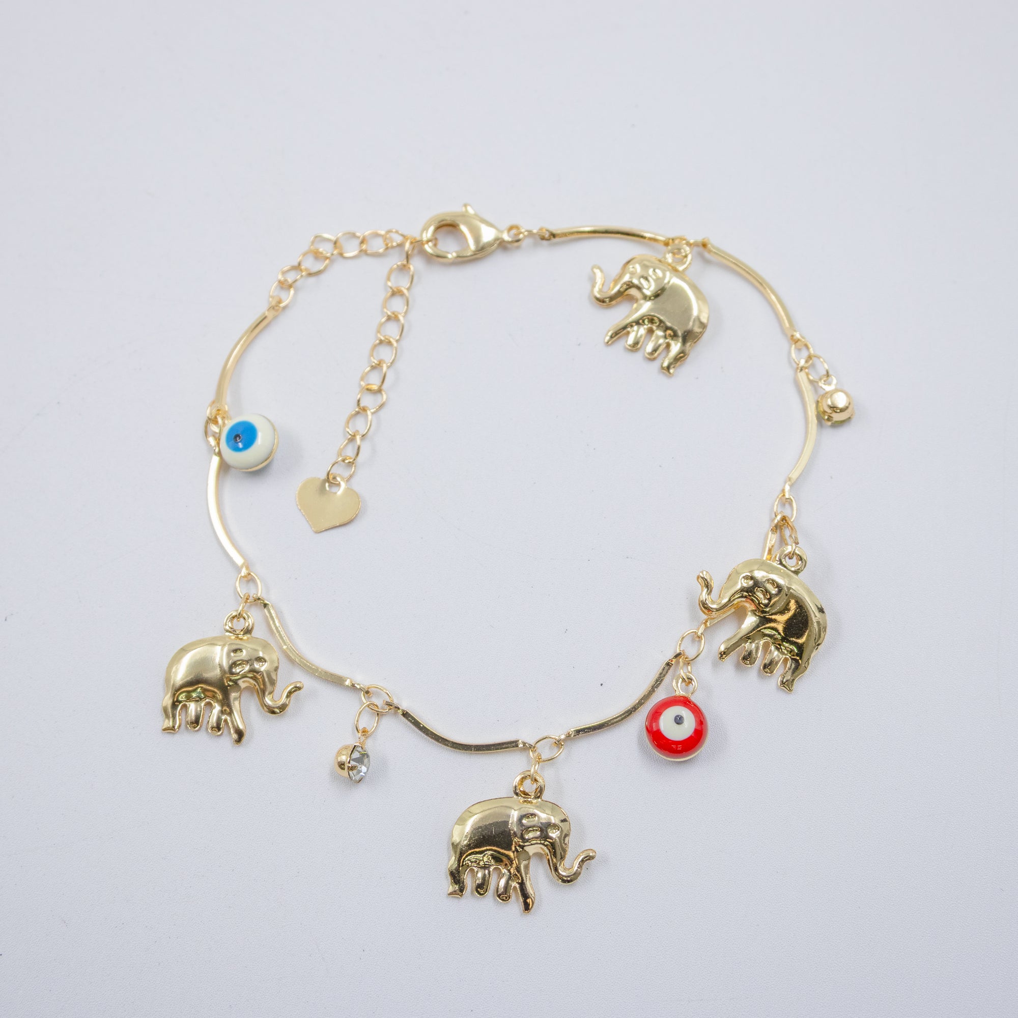Pulsera Dorada de Ojo Turco M1 Oro Laminado