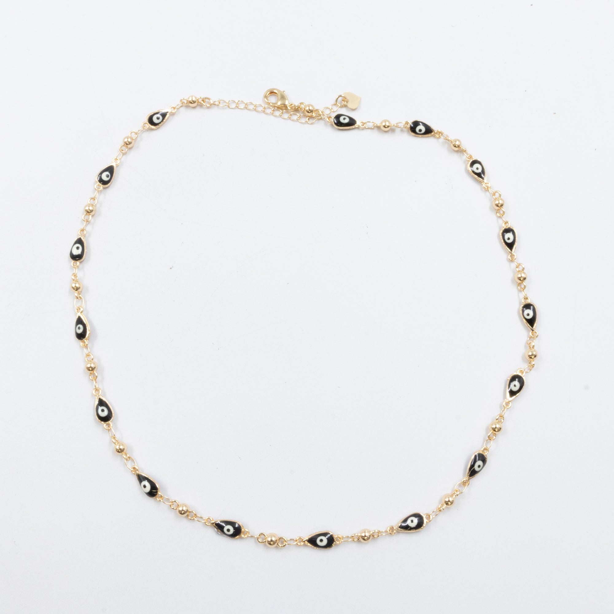 Collar Dorado de Ojo Turco M1 Oro Laminado