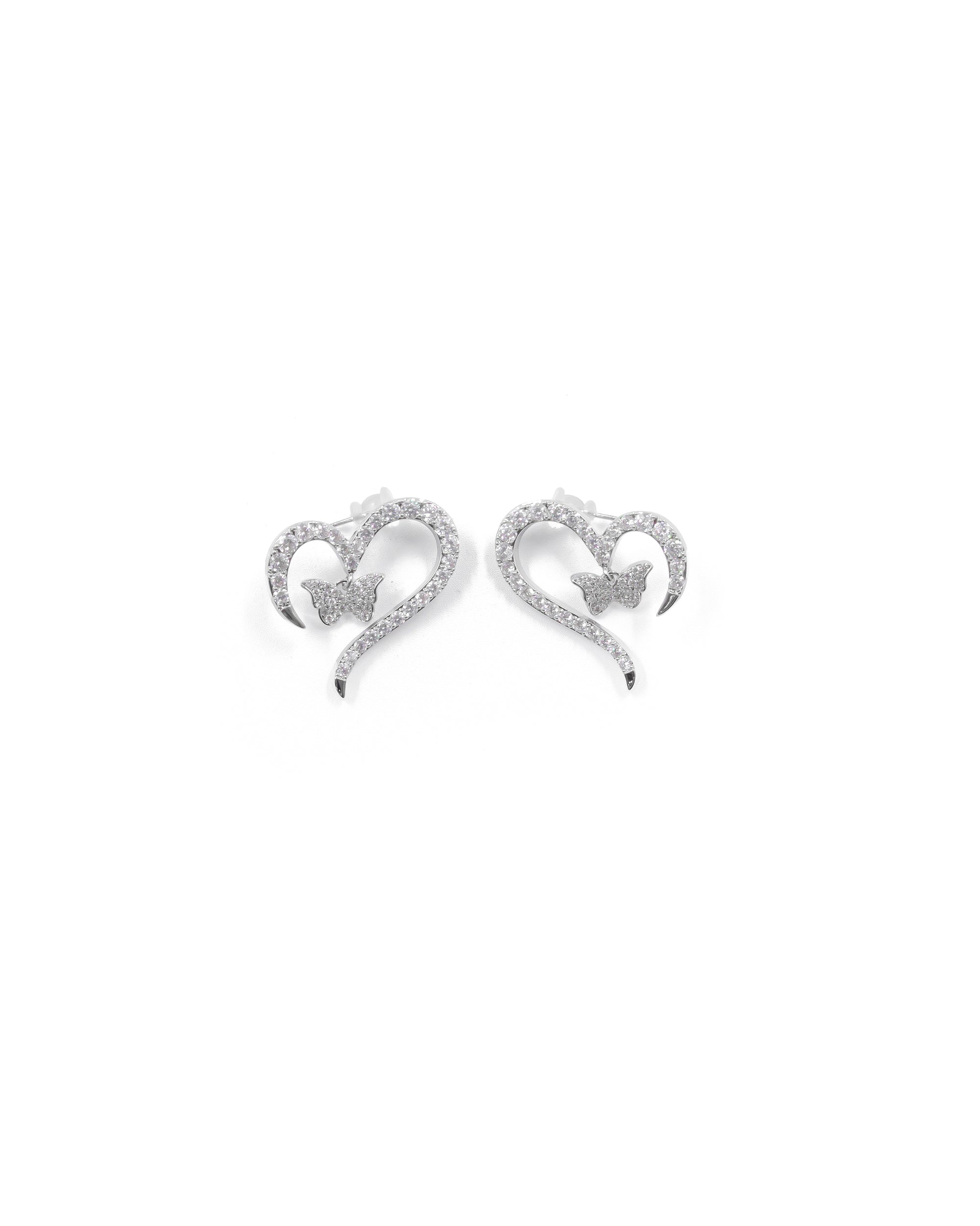Aretes Largos Ansheli Plateados M23 Oro Laminado