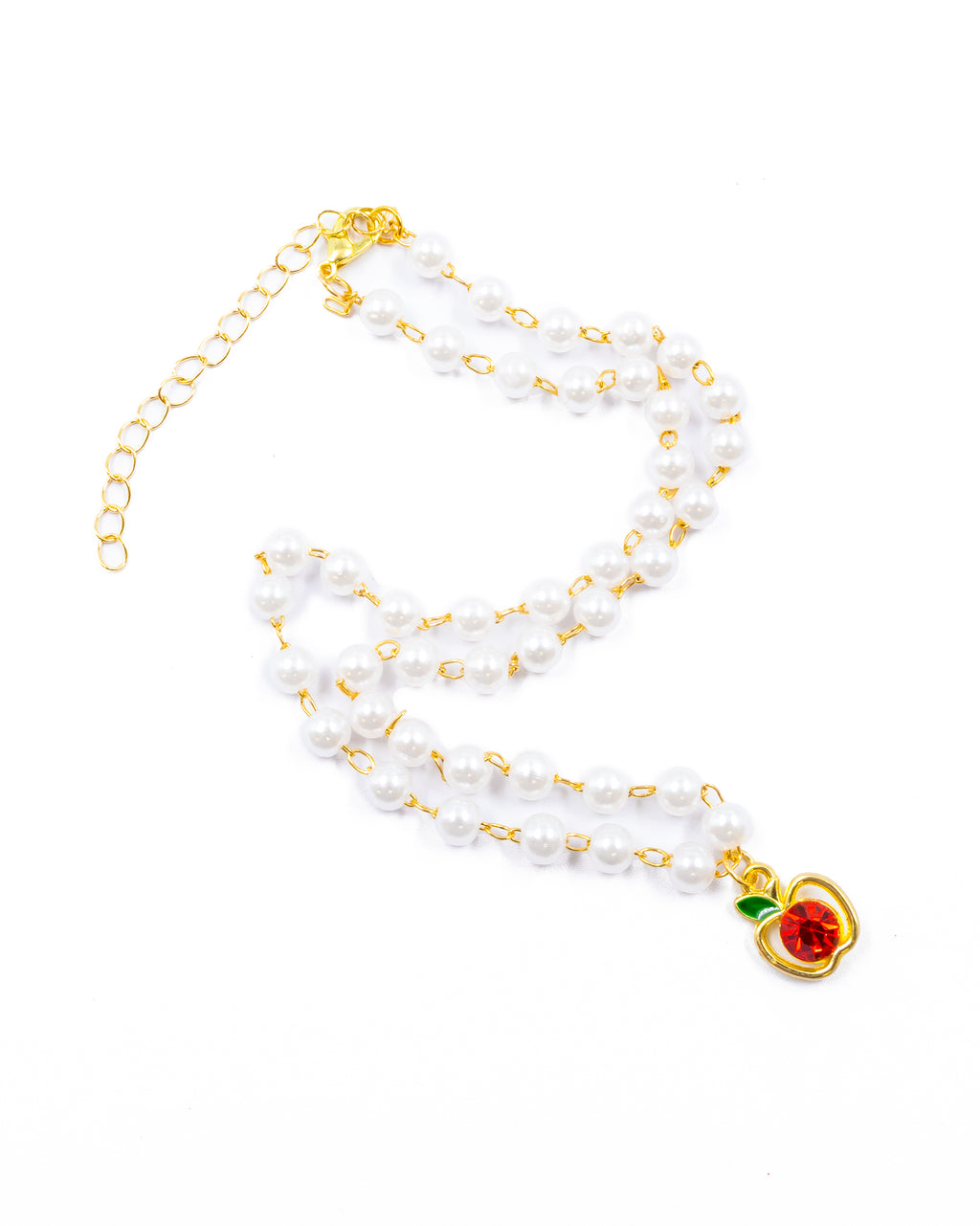 Collar de Perlas con dije de Fruta M1 - Oro laminado