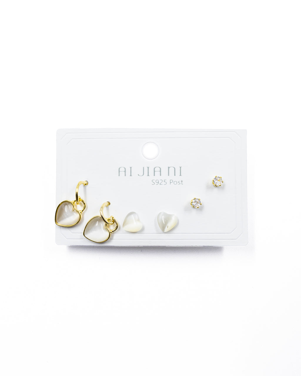 ARETES PAQUETE DE 3 M4 ORO LAMINADO