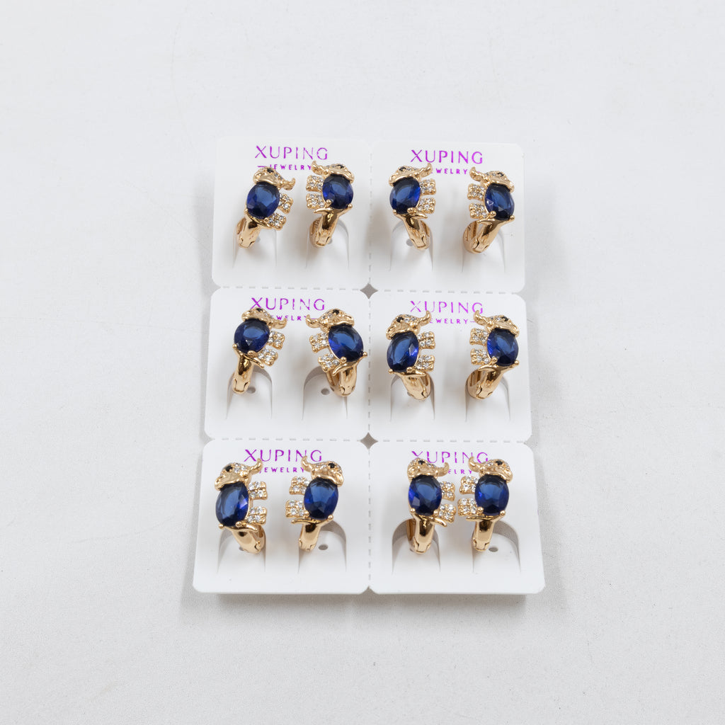 Paquete de 6 pares de Aretes Xuping Dorado M15 Oro Laminado