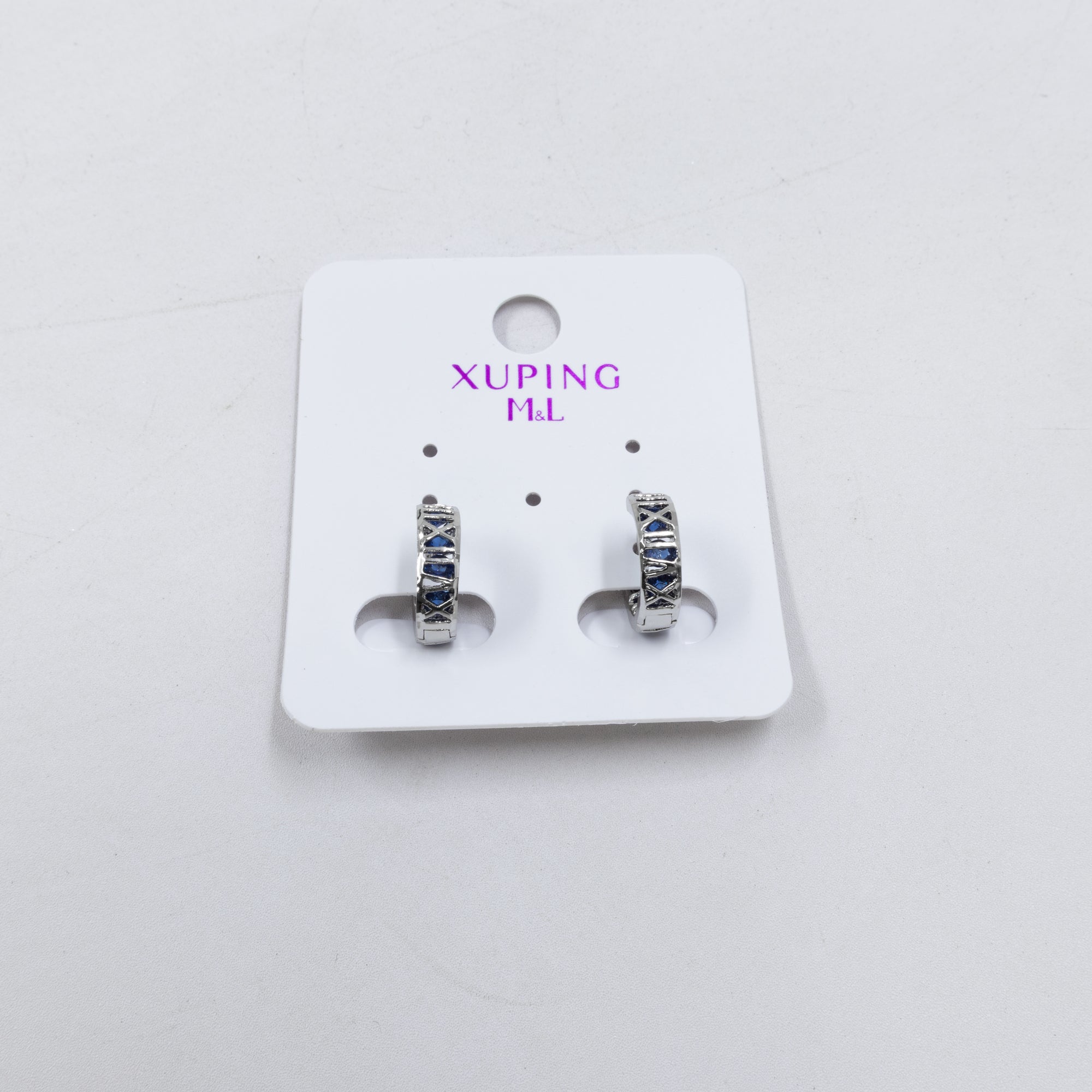 Aretes Plateados Xuping de Broche M14 Oro Laminado