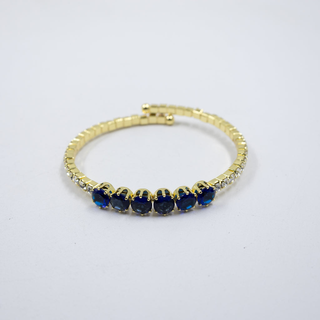 Pulseras Doradas con Piedras M6 Oro Laminado