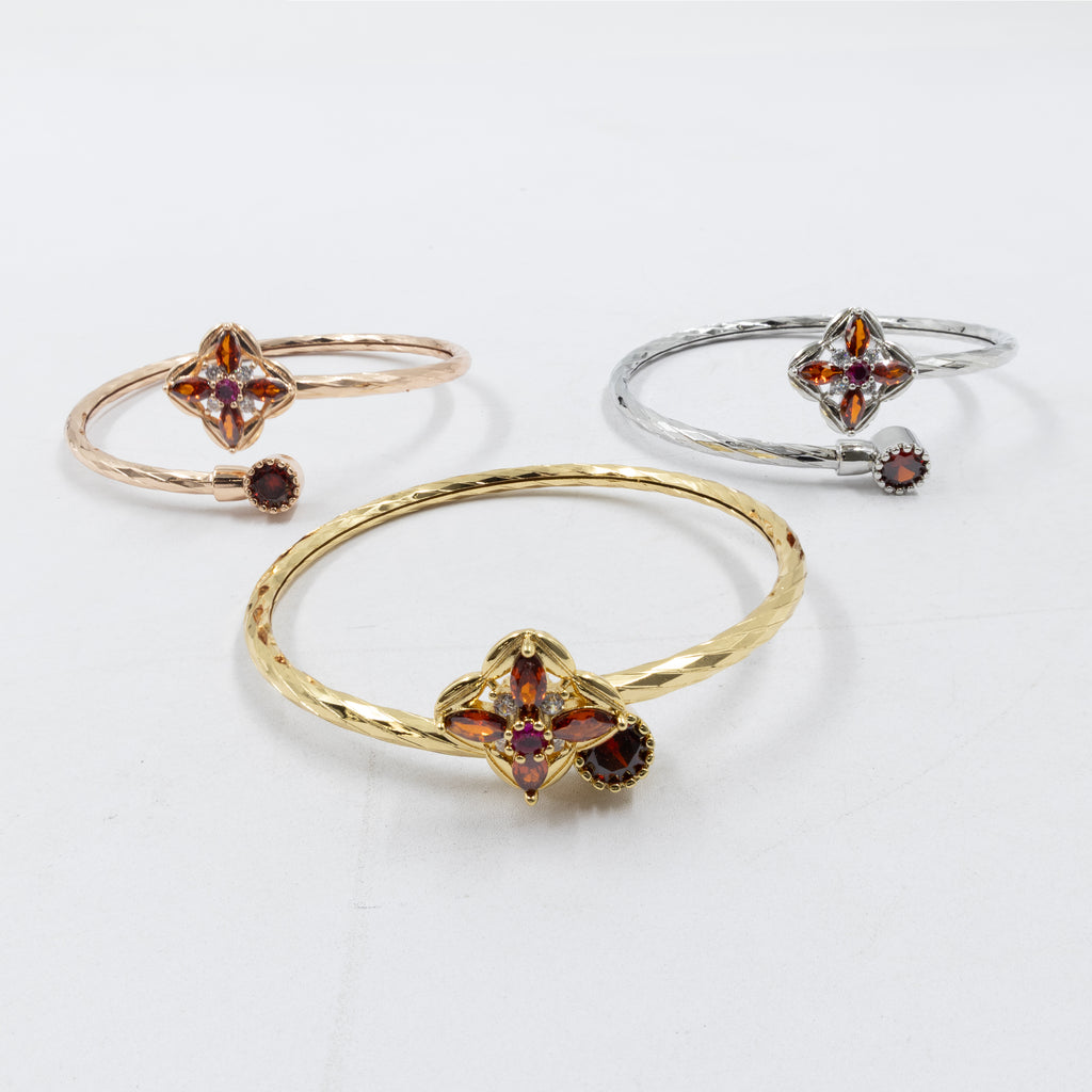 Pulseras Ajustables de tres colores M1 Oro Laminado