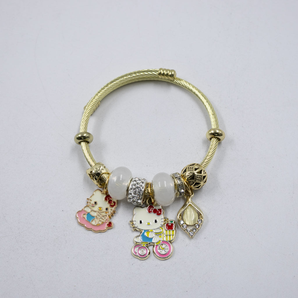 Pulsera tipo Pandora M10 Oro Laminado