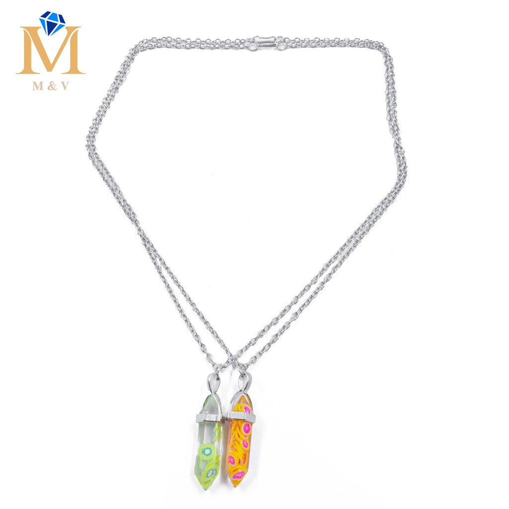 Collares en Pareja de piedras M16 Acero Inoxidable