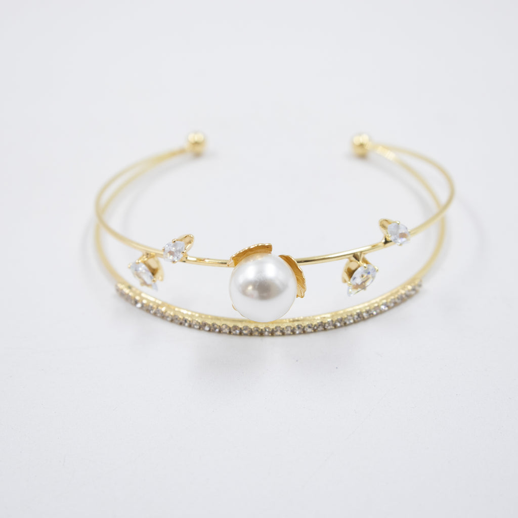 Pulsera Dorada con Piedras M2 Oro Laminado