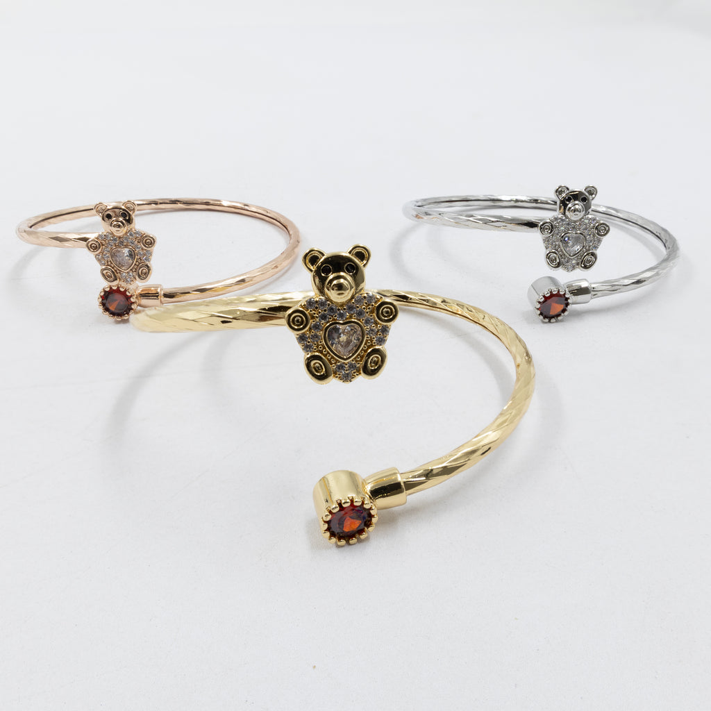 Pulseras Ajustable de tres colores  M2 Oro Laminado