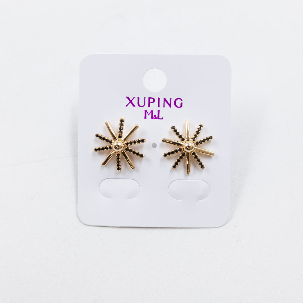 Aretes Dorados Xuping de Aro M12 Oro Laminado