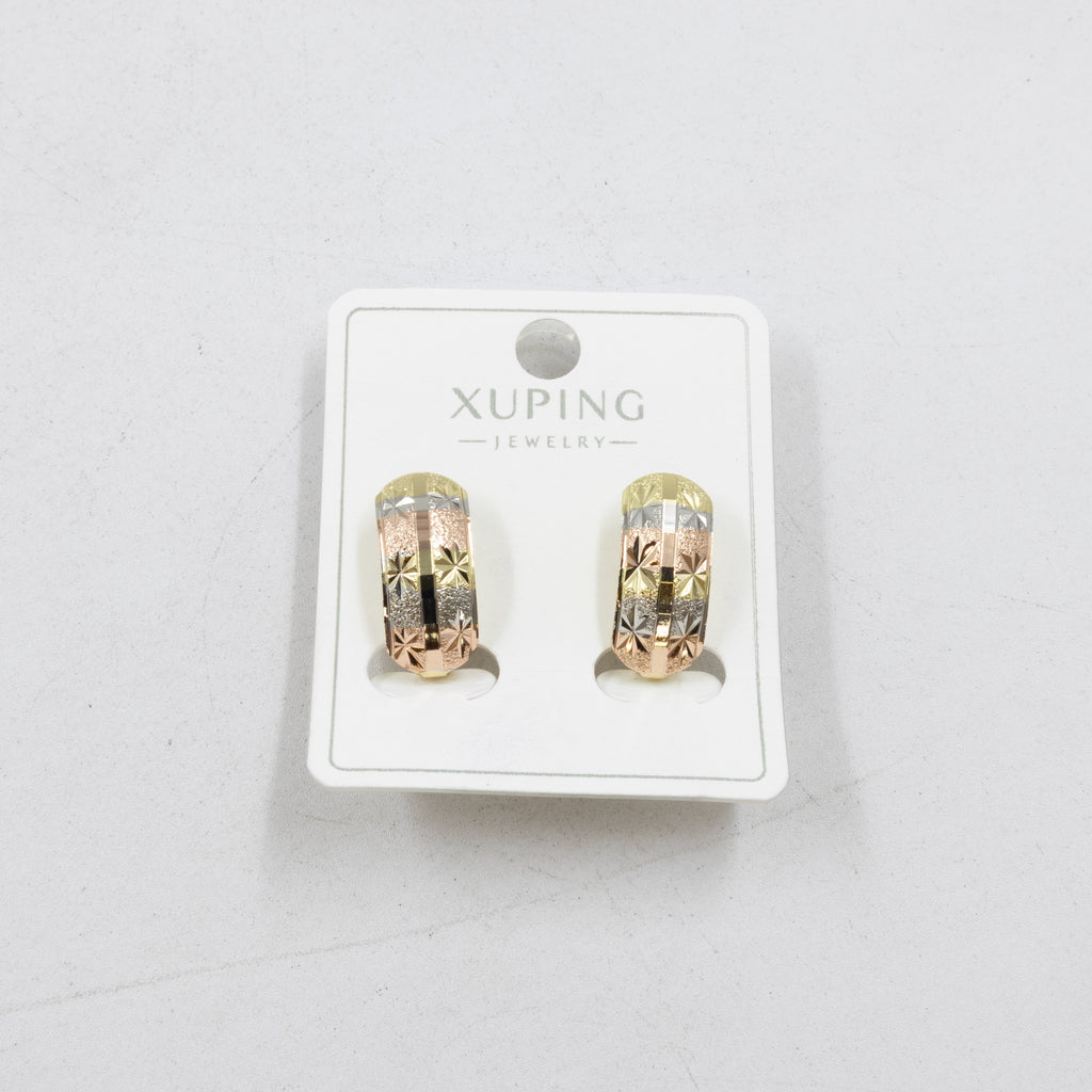 Aretes Oro Florentino Xuping M2 Oro Laminado