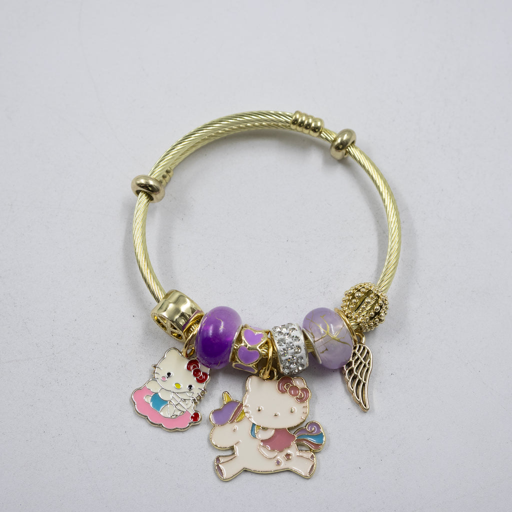 Pulsera tipo Pandora M1 Oro Laminado