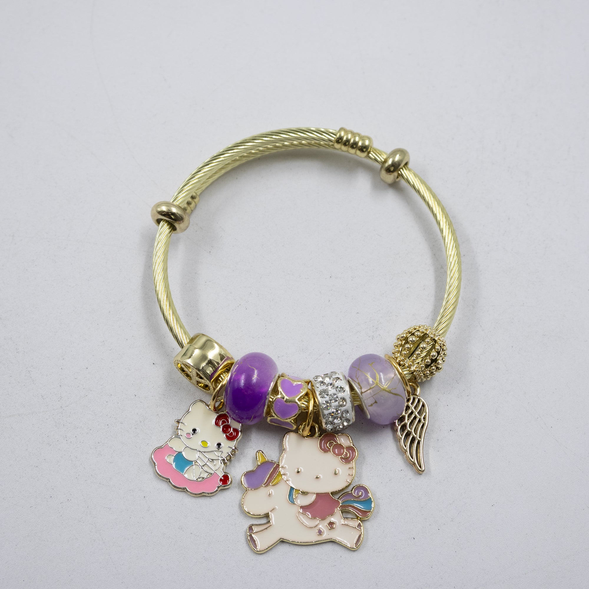 Pulsera tipo Pandora M1 Oro Laminado