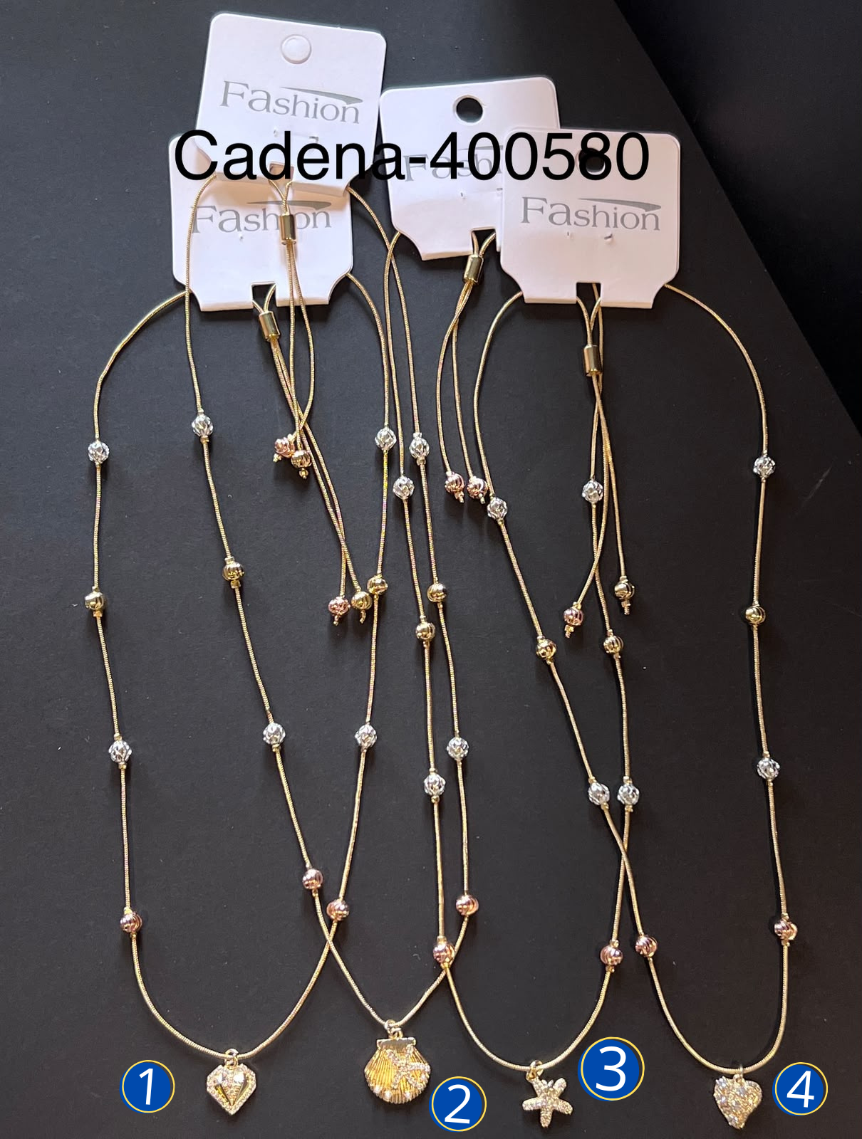 [13/AGOSTO/26] Collares Dorados con Dije M5 Oro Laminado