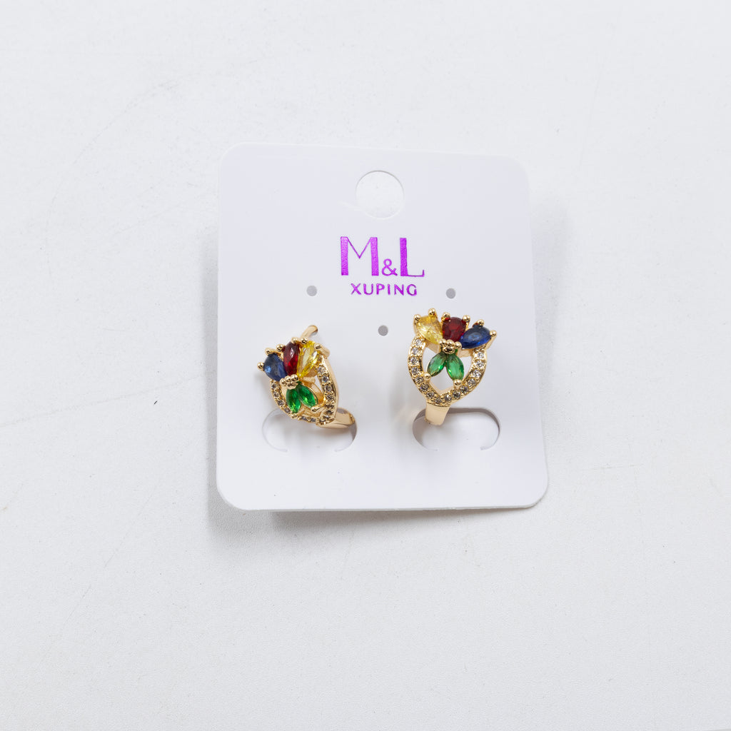 Aretes Dorados Xuping de Aro M9 Oro Laminado