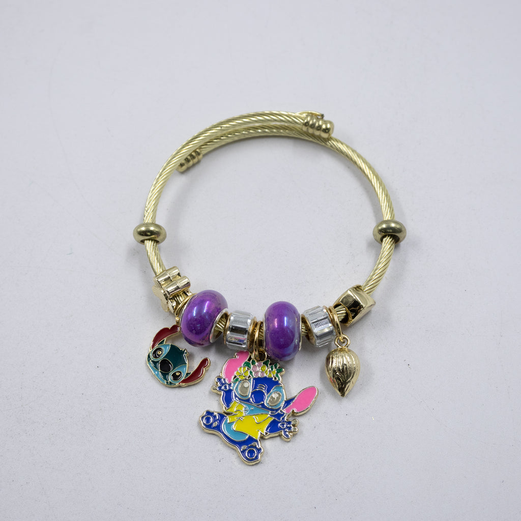 Pulsera tipo Pandora M11 Oro Laminado