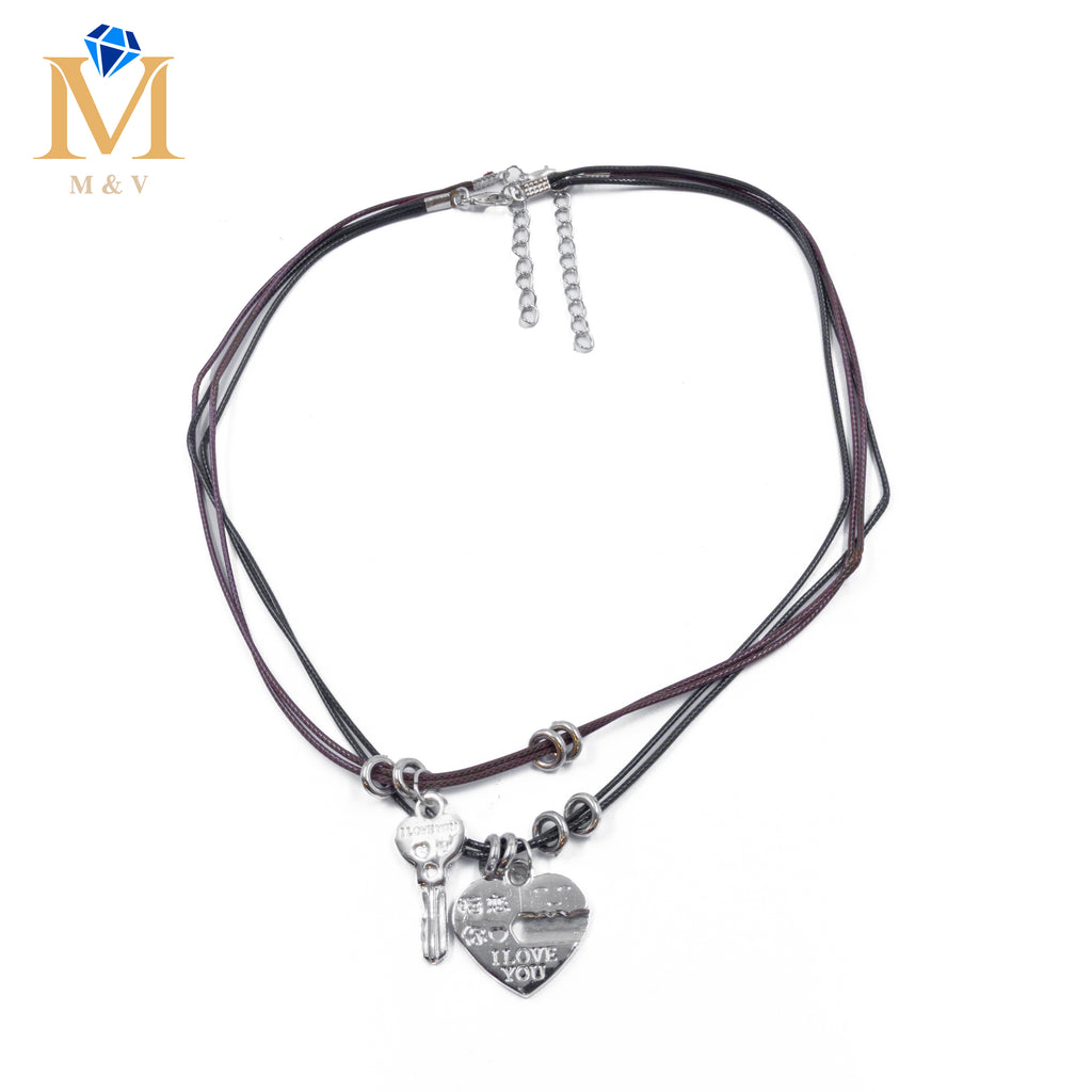 Collares en Pareja de piedras M19 Acero Inoxidable