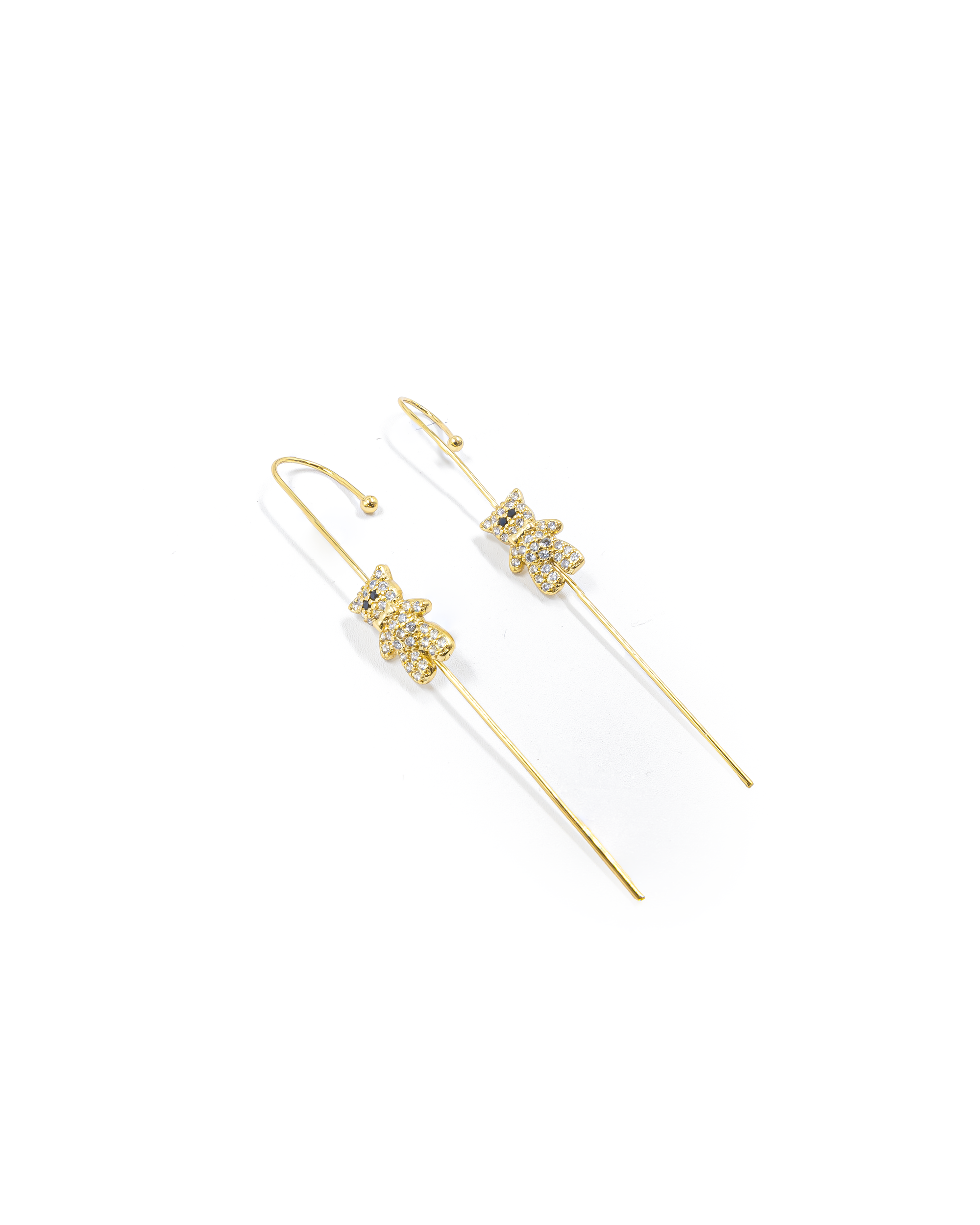 Aretes Violadores Dorados M2 Oro Laminado