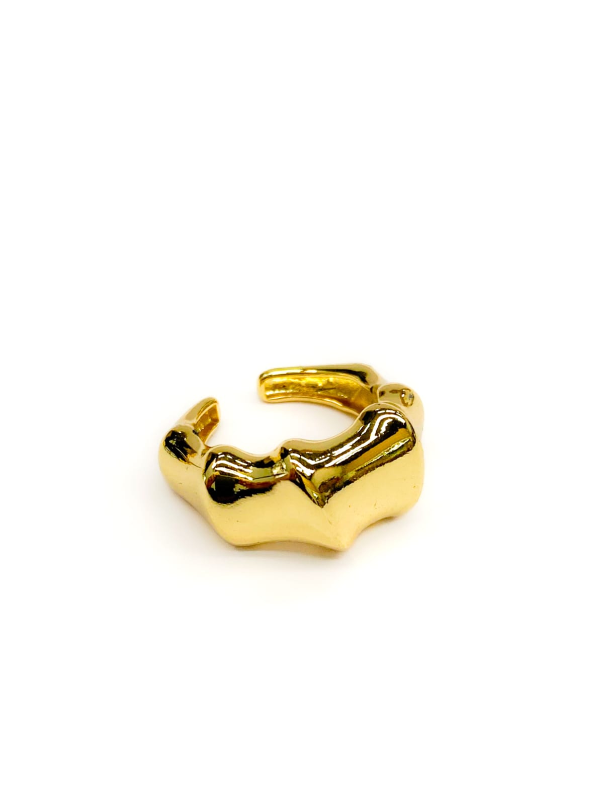 Anillo Dorado Liso Ajustable Oro Laminado