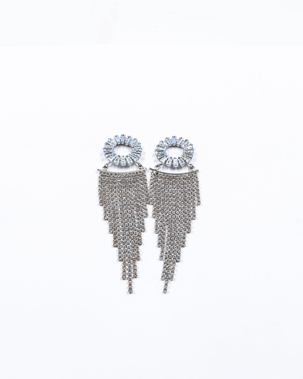 Aretes Largos de piedras - M4 Oro Laminado