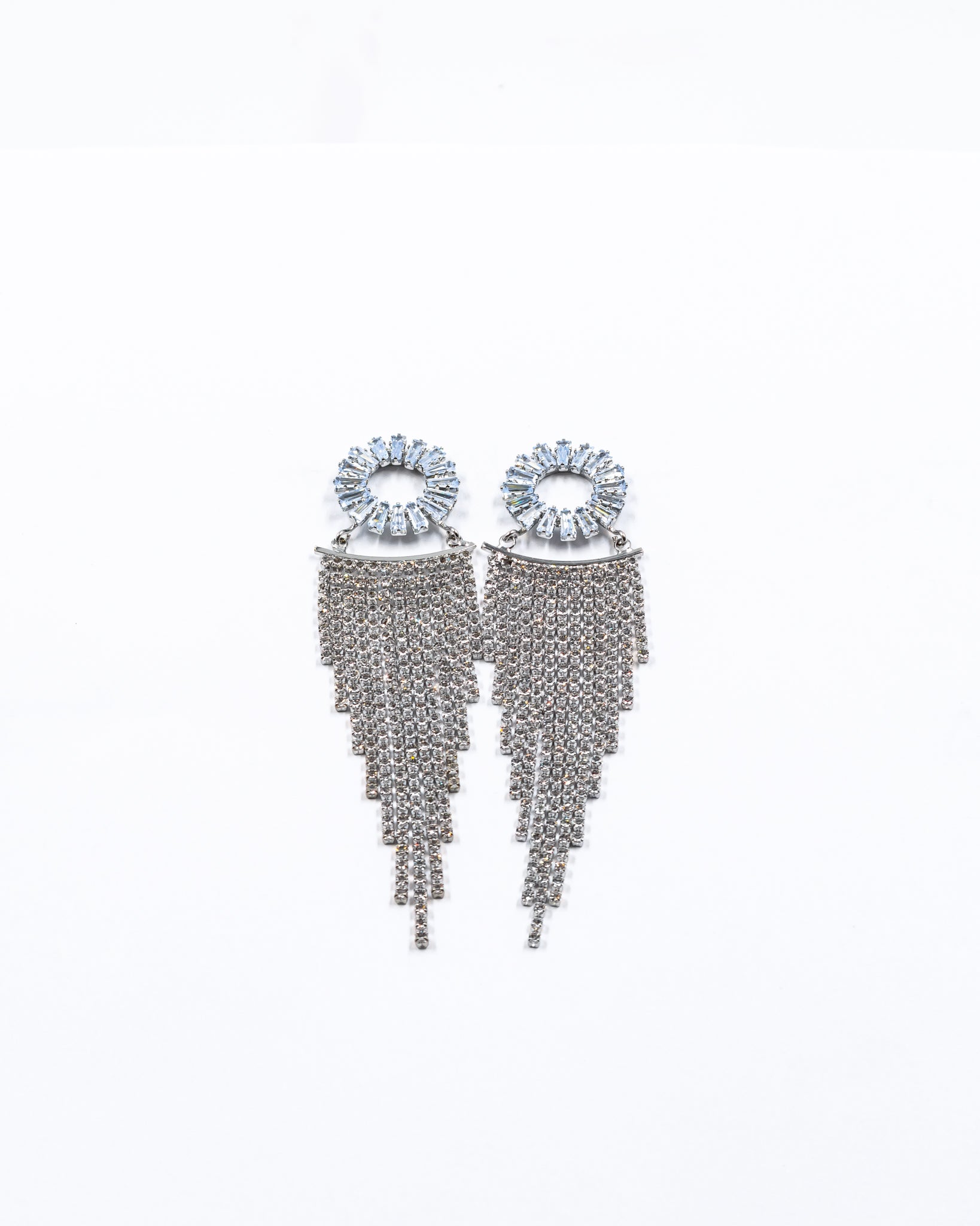 Aretes Largos de piedras - M4 Oro Laminado