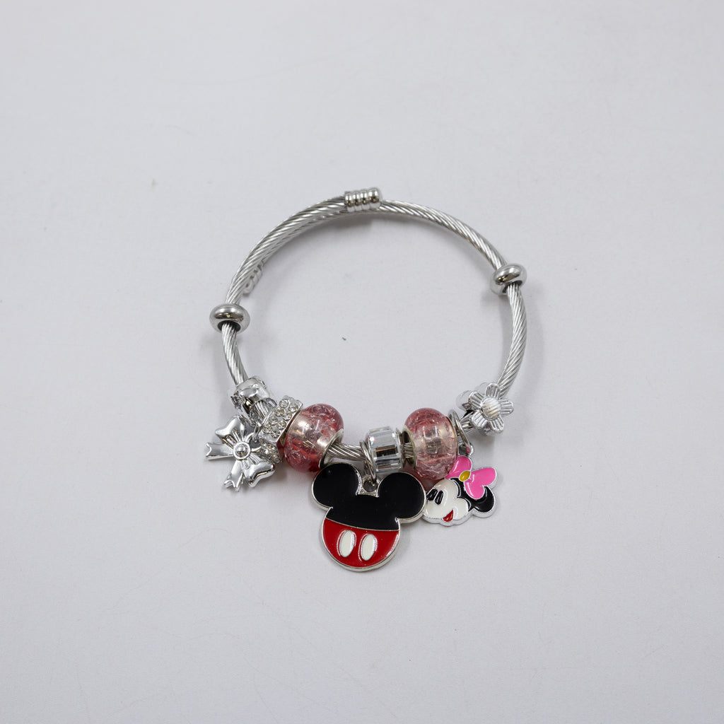 Pulsera tipo Pandora Plateados M7 Oro Laminado