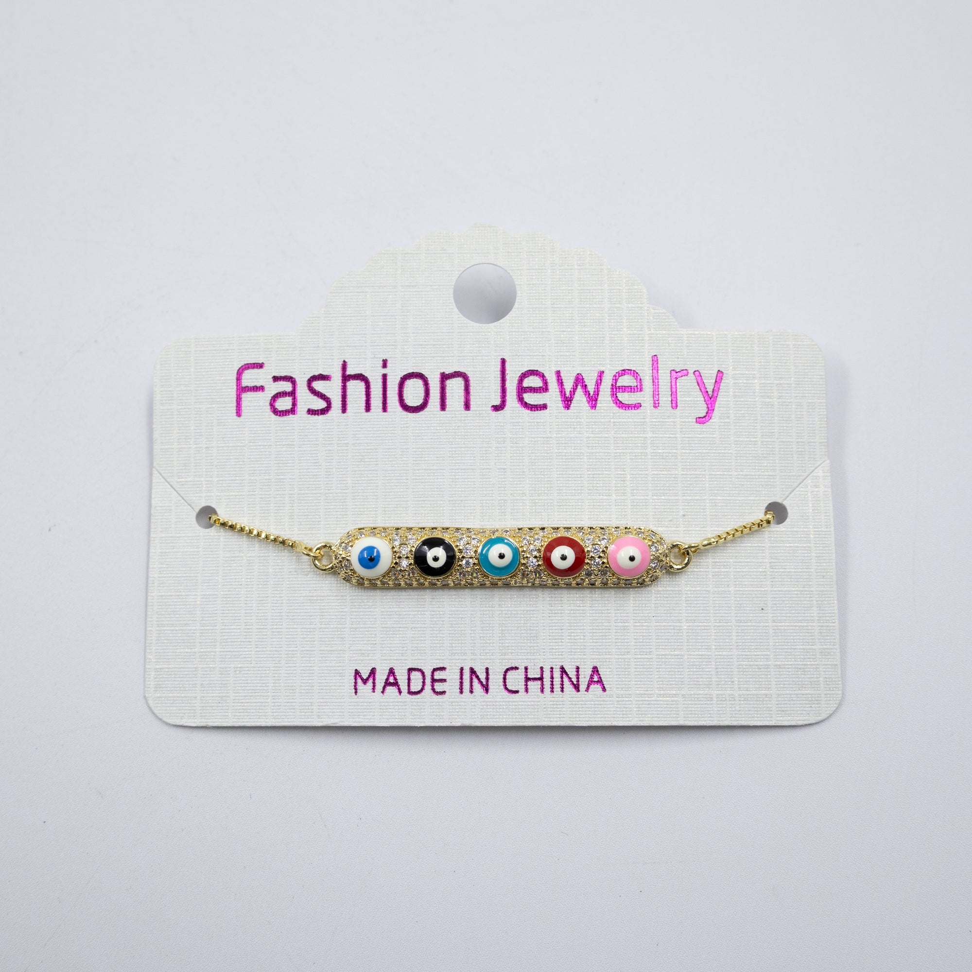 Pulsera Dorada de Ojo Turco M5 Oro Laminado