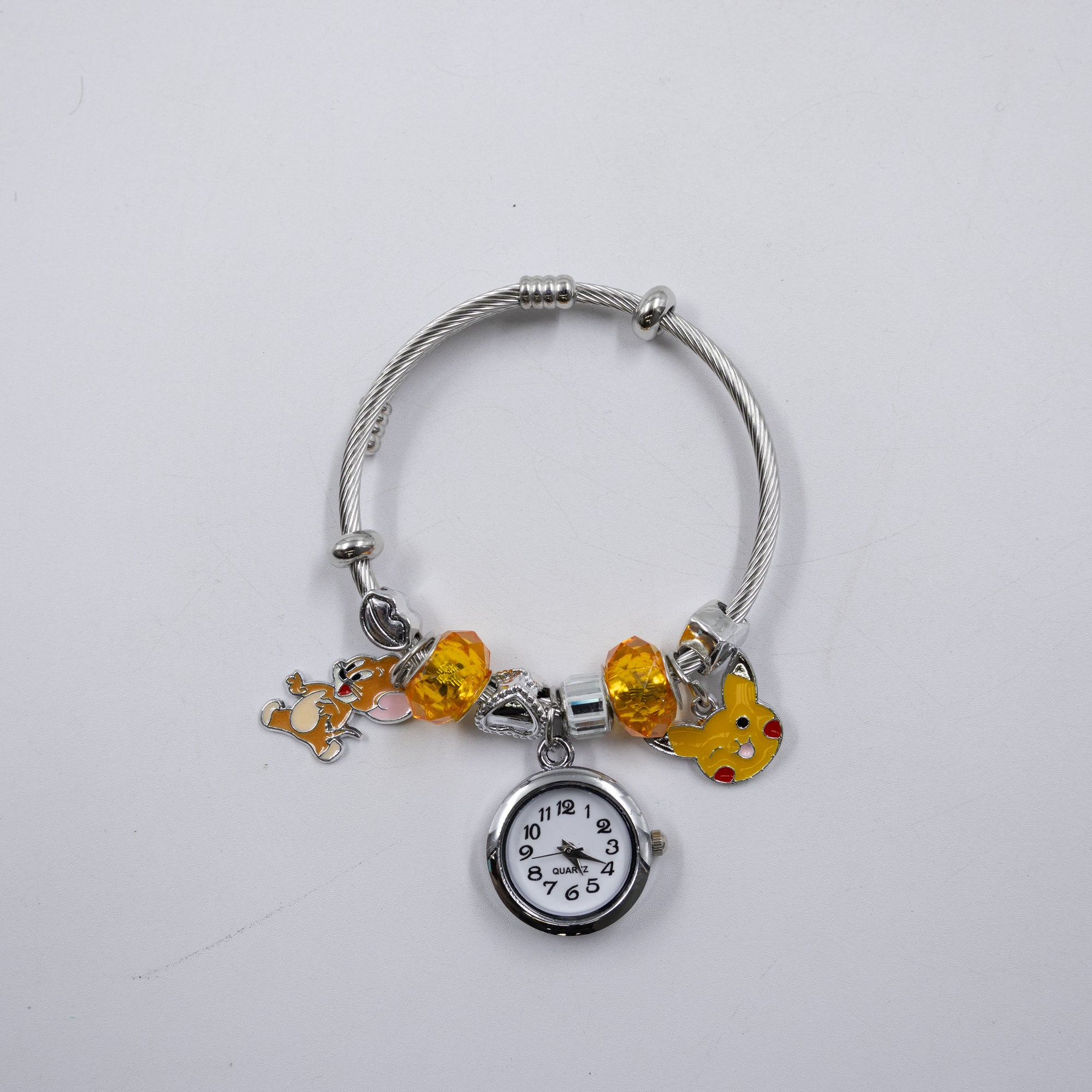 Pulsera tipo Pandora Plateadas M19 Oro Laminado