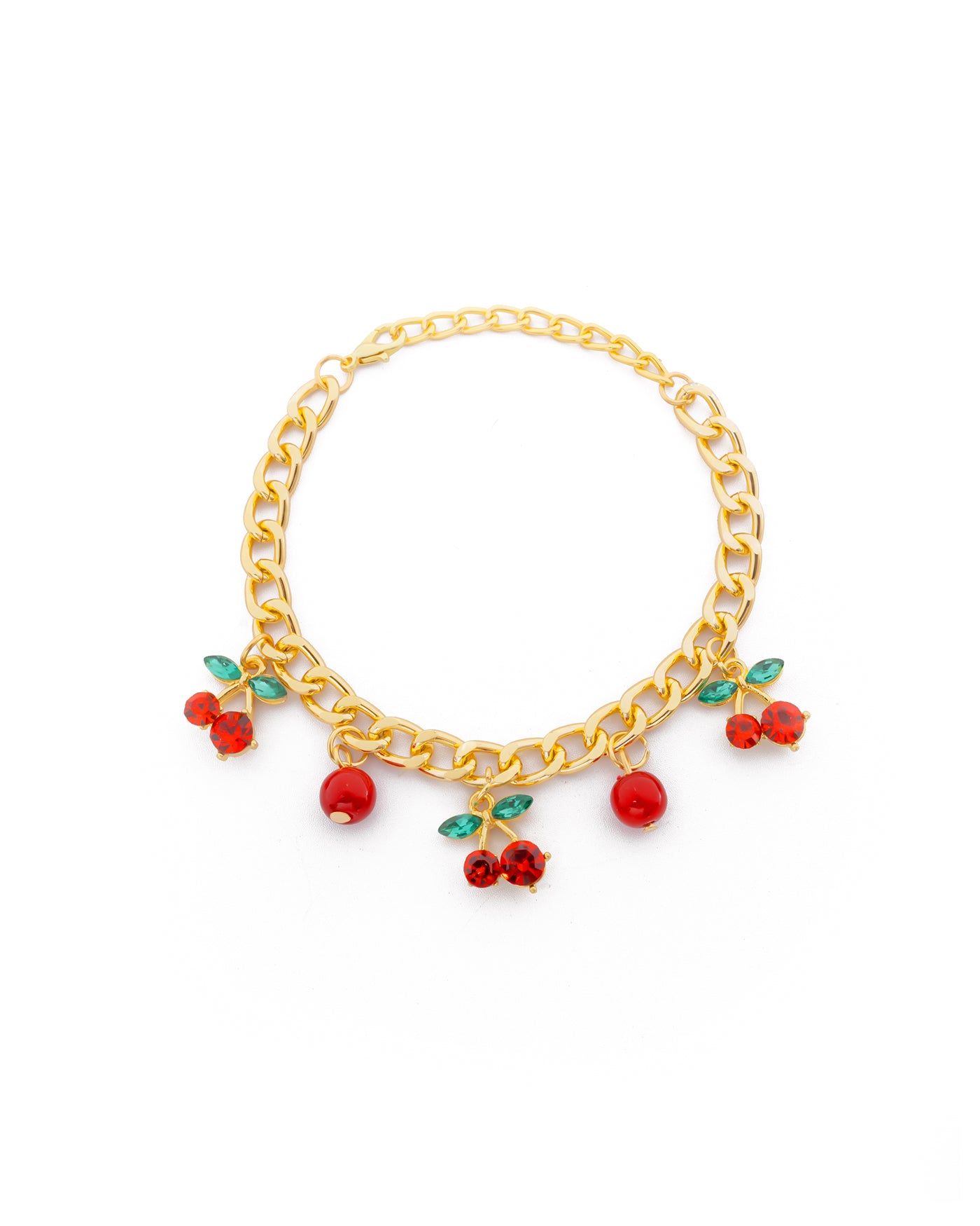 PULSERA DE CEREZA M6 ORO LAMINADO