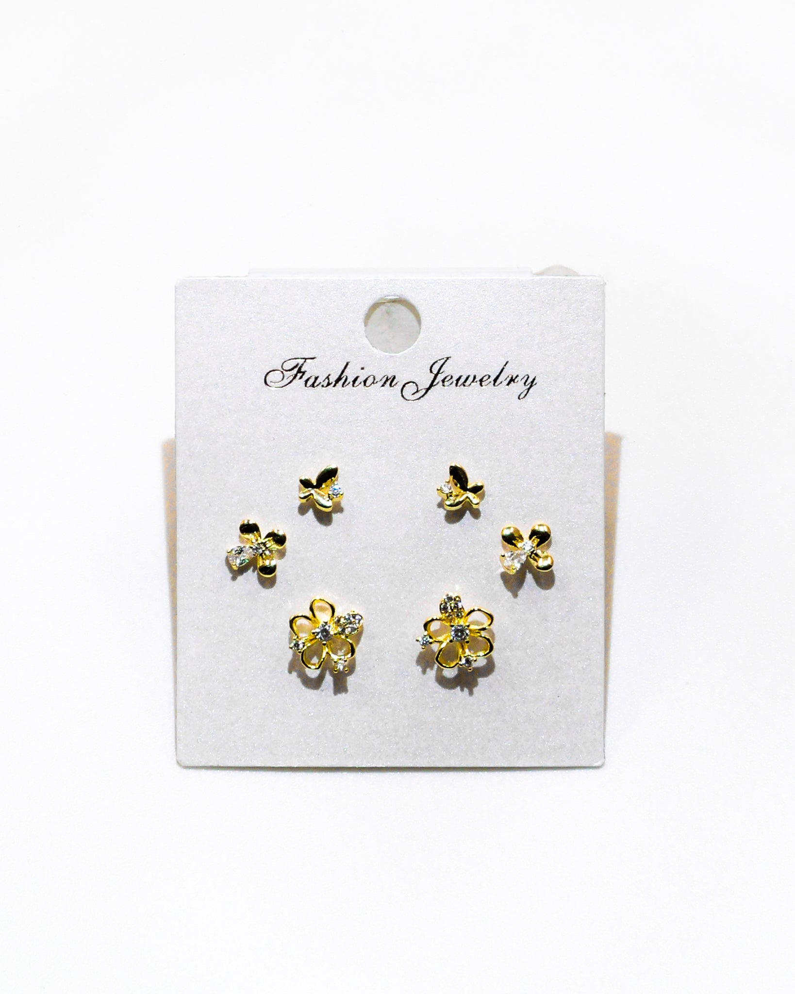 Set Aretes X3 - M19 Oro Laminado