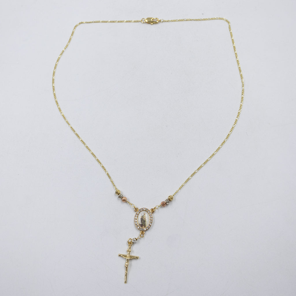 Collar Dorado Religioso M1 Oro Laminado