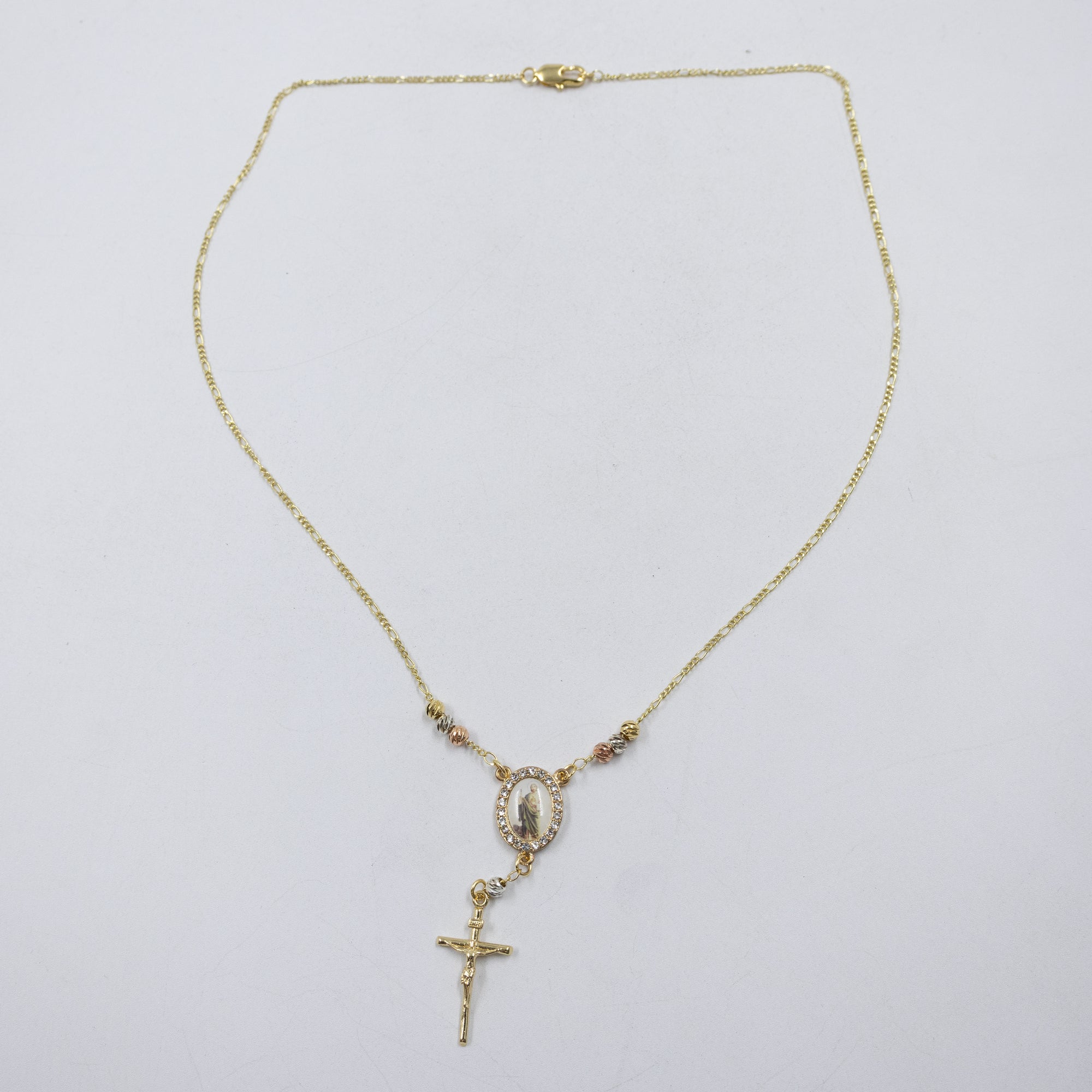 Collar Dorado Religioso M1 Oro Laminado