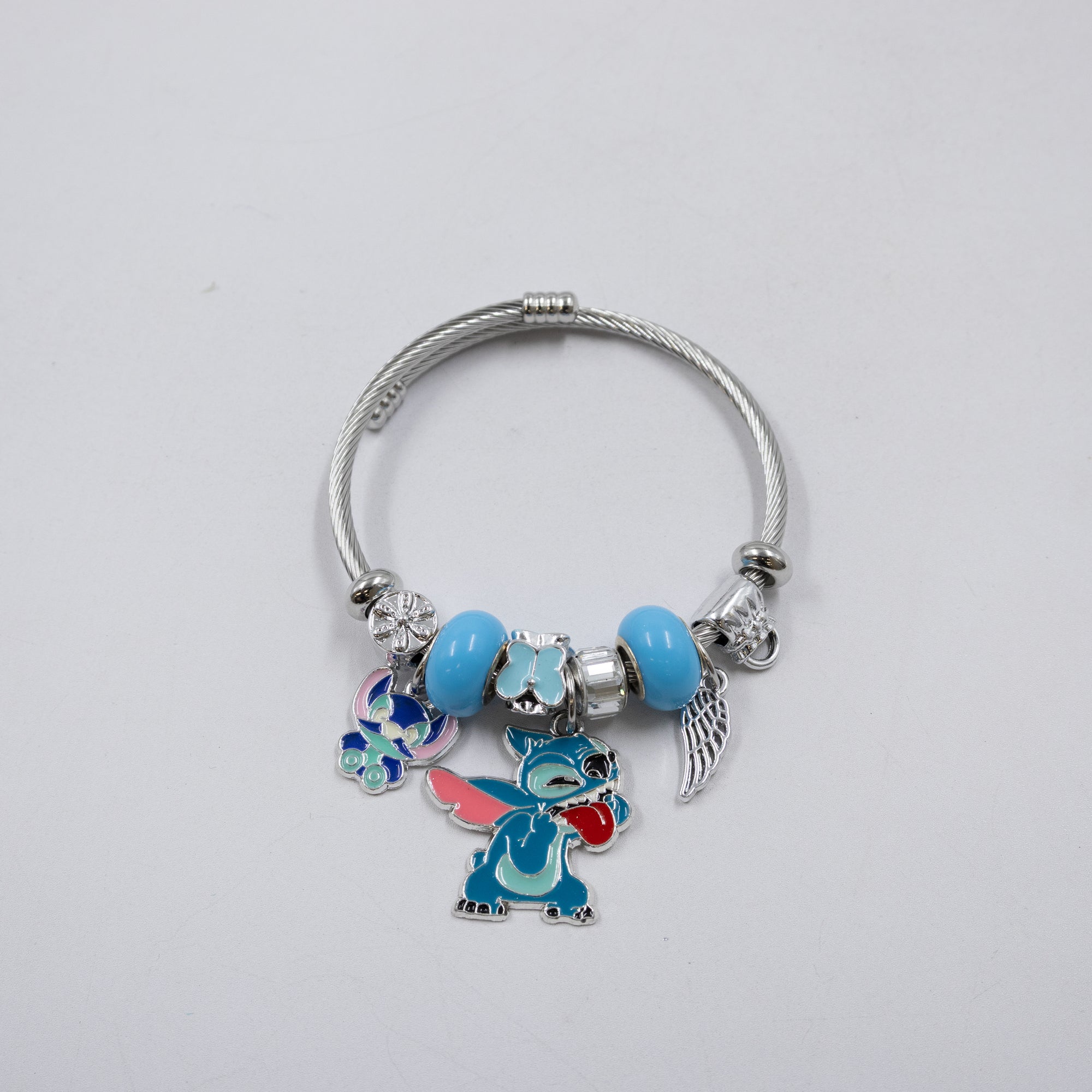 Pulsera tipo Pandora Plateados M10 Oro Laminado