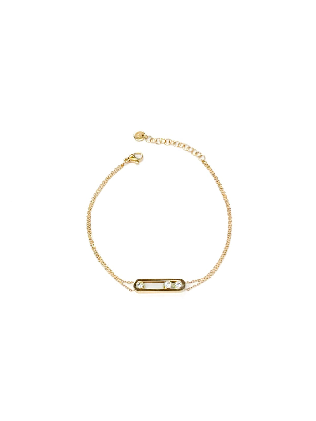 Pulsera Dorada con Dije - M3 Oro Laminado