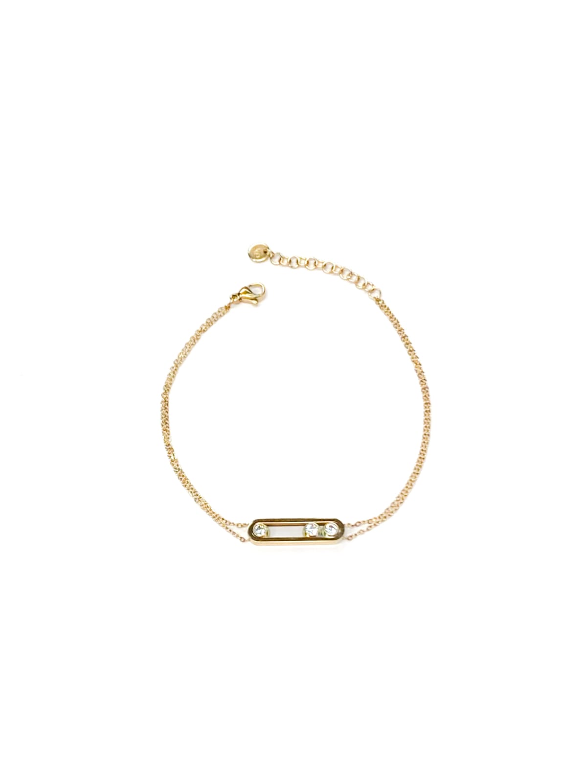 Pulsera Dorada con Dije - M3 Oro Laminado