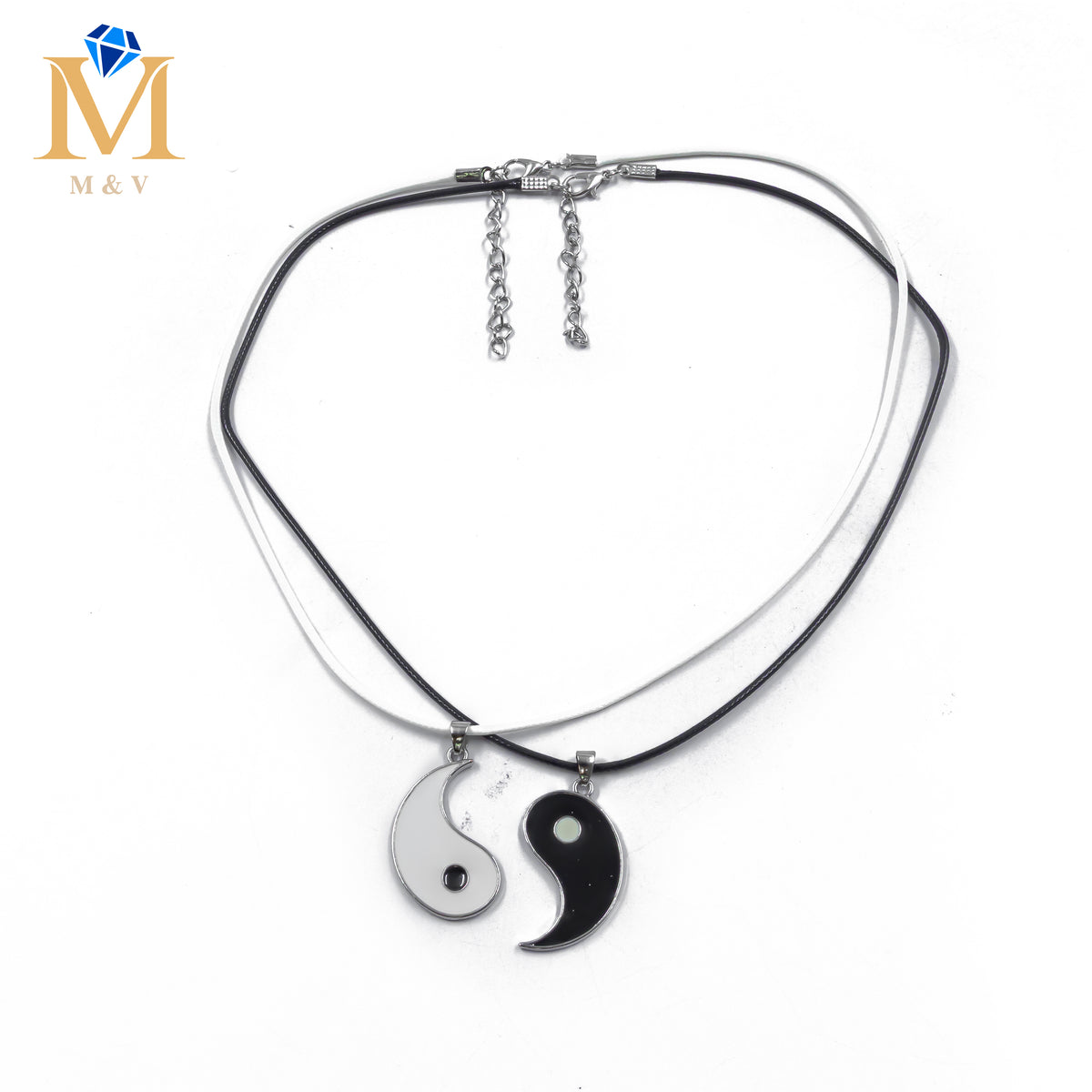 Collares en Pareja de piedras M20 Acero Inoxidable