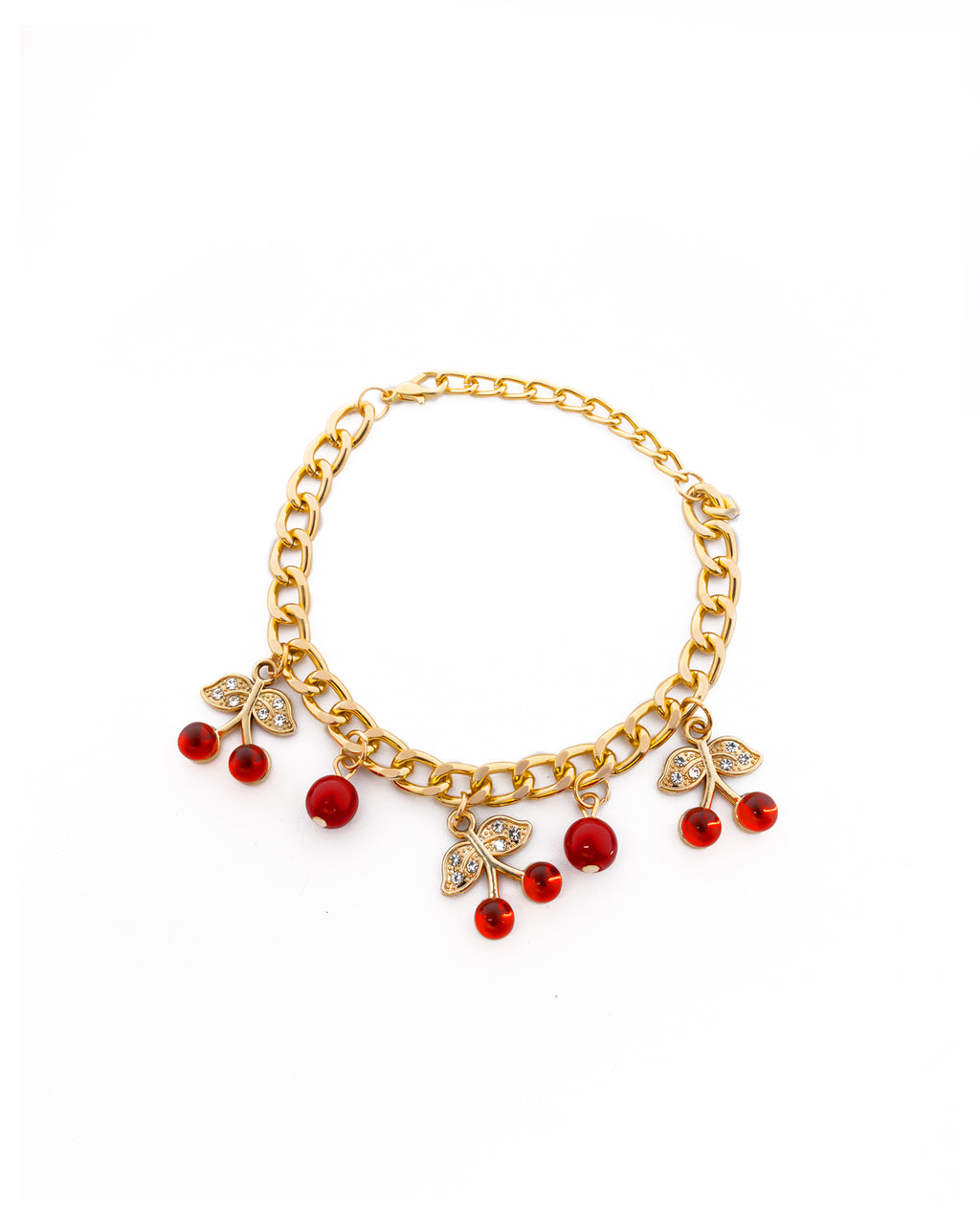 PULSERA DE CEREZA M4 ORO LAMINADO