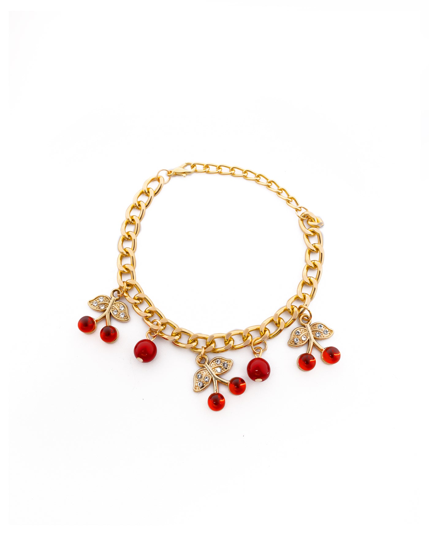 PULSERA DE CEREZA M4 ORO LAMINADO
