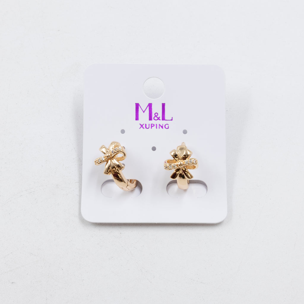 Aretes Xuping Dorados M1 Oro Laminado